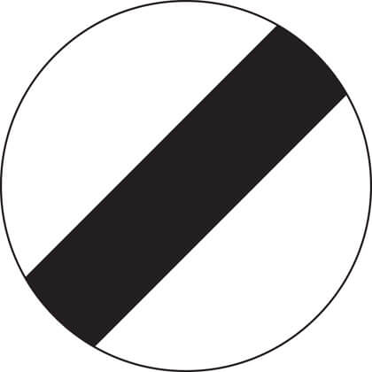 National speed limit applies